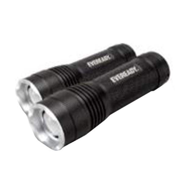 Everyday Battery Powered Black Flashlight LED (2 Pack)