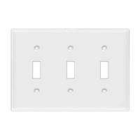 Enerlites 3-Gang Toggle Switch Wallplate