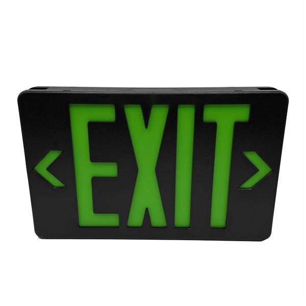 120/277 volt Green Exit Single and Double Face Universal Compact Thermoplastic LED Exit Sign