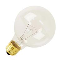 Feit Electric 25 watt 120 volt G25 Medium Screw Base 2700K Warm White Incandescent Light Bulb 