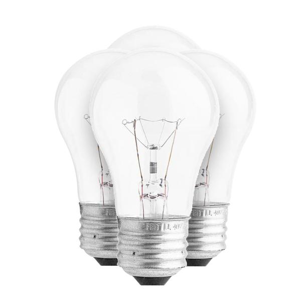 40 watt 130 volt - A15 Medium Screw Base Incandescent Light Bulb (4 Pack)