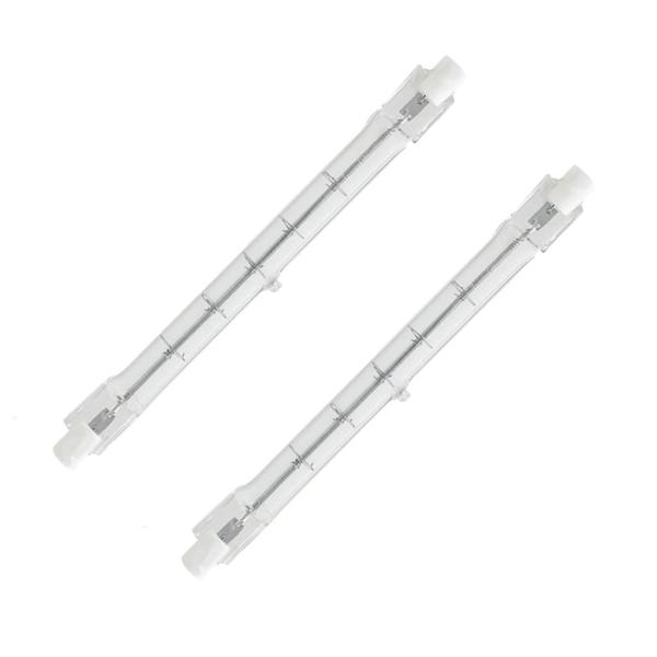 300 watt 120 volt T3 Recessed Single Contact Base 3000K Natural White Halogen Light Bulb (2 Pack)