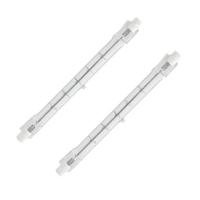 Feit Electric 300 watt 120 volt T3 Recessed Single Contact Base 3000K Natural White Halogen Light Bulb (2 Pack)