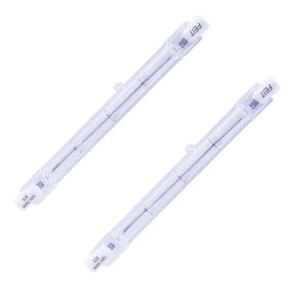 500 watt 120 volt T3 Recessed Single Contact Base 3000K Natural White Halogen Light Bulb (2 Pack)