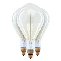 Feit Electric 60 watt PS52 Medium Screw Base 2200K Amber Spiral Filament Incandescent Light Bulb (4 Pack)
