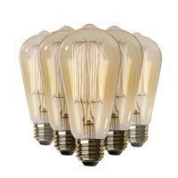 Feit Electric 60 watt 120 volt ST19 Medium Screw Base 2100K Amber Incandescent Light Bulb (6 Pack)