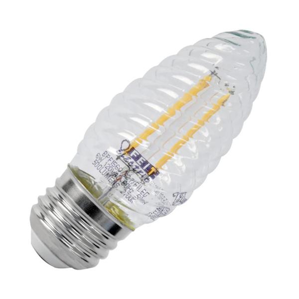 6 watt 120 volt F15 Medium Screw Base 5000K Daylight LED Light Bulb
