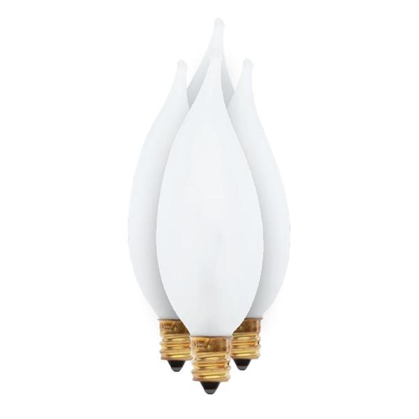 25 watt 120 volt CA10 Candelabra Screw Base 2700K Warm White Incandescent Light Bulb (4 Pack)