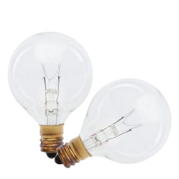 7 watt 120 volt Candelabra Screw Base 2700K Warm White Incandescent Light Bulb (2 Pack)
