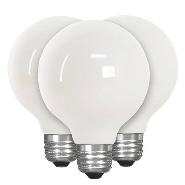 5.5 watt 120 volt G25 Medium Screw Base 5000K Daylight LED Light Bulb (3 Pack)