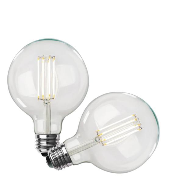11 watt 120 volt G40 Medium Screw Base LED Light Bulb 2700K Warm White (2 Pack)