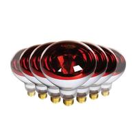 Feit Electric 250 watt 120 volt R40 Medium Screw Base Red Incandescent Heat Bulb