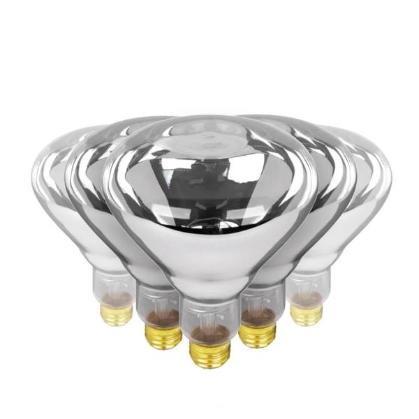 250 watt 120 volt R40 Medium Screw Base 2700K Warm White Heat Incandescent Light Bulb (6 Pack)