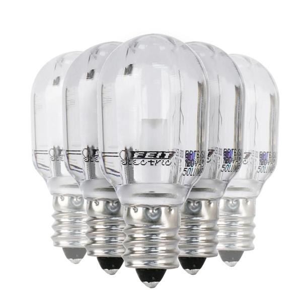 1.2 watt 120 volt T6 Candelabra Screw Base 3000K Natural White LED Light Bulb (6 Pack)