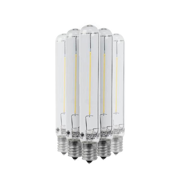 3.8 watt 120 volt T6.5 Intermediate Screw Base 3000K Natural White LED Light Bulb (6 Pack)