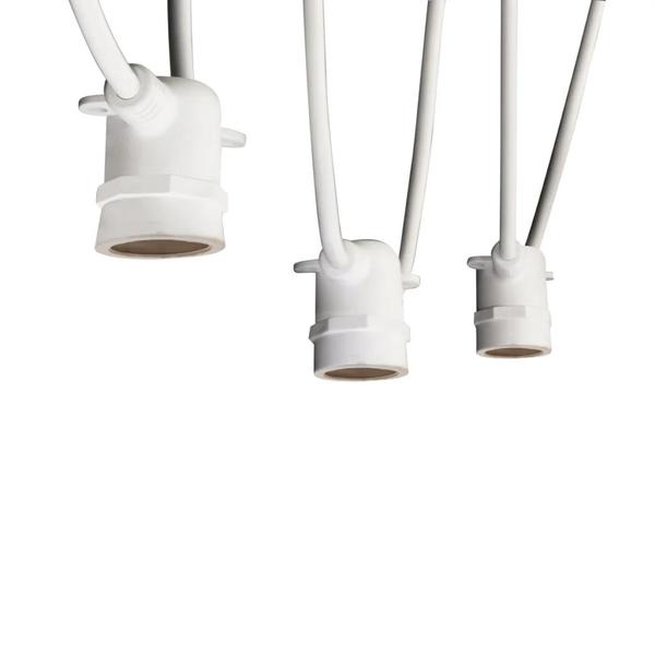 10' 5 socket 120 volt Medium Screw Base LED String Light Strand
