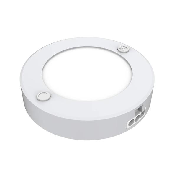 5 watt 120 volt CCT Selectable White LED Undercabinet Puck Light (3 Pack)