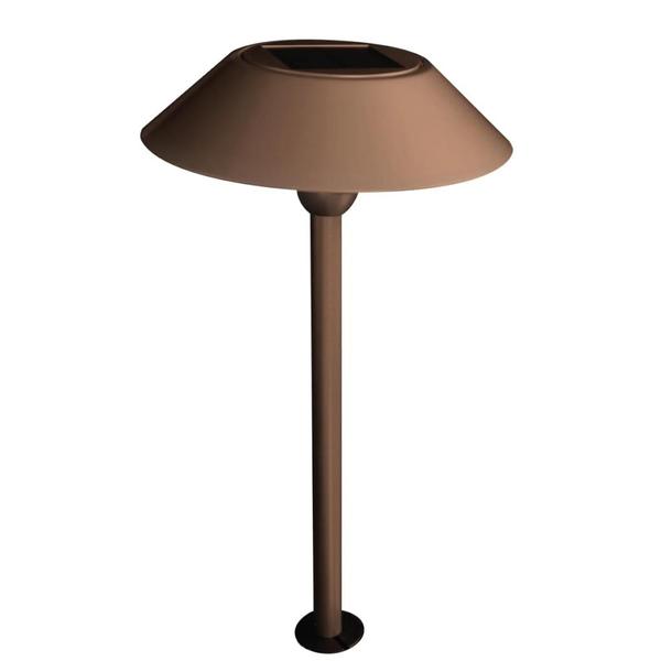 12" Bronze Solar Landscape LED Pathway Light