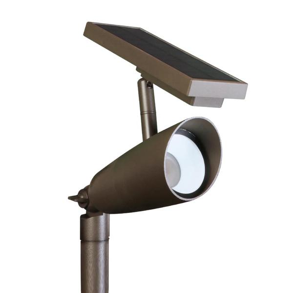 7" CCT Selectable Bronze Solar LED Spot Light