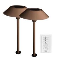 Feit Electric 12" Bronze Solar Landscape LED Pathway Light (2 Pack)