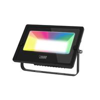 Feit Electric 30 watt 120 volt RGB Black Outdoor LED Flood Light with Remote Control