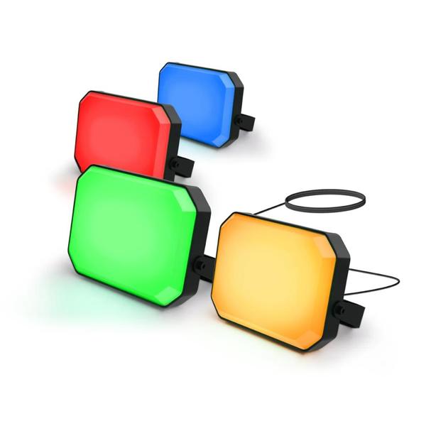 24 watt 100/120 volt RGBW Smart Flood Light With Remote (4 Pack)