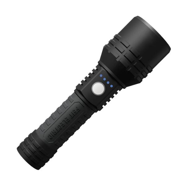 7.3" 3 Mode 6500K Black Battery Operated LED Flash Light