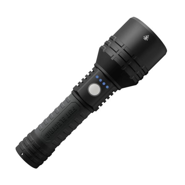3 Mode Black 6500K Battery Operated Flex Zoom LED Flashlight