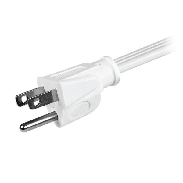 72" White Undercabinet Power Cable (4 Pack)