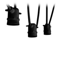 Feit Electric 10' 5 Socket Medium Screw Base Black LED String Light Set