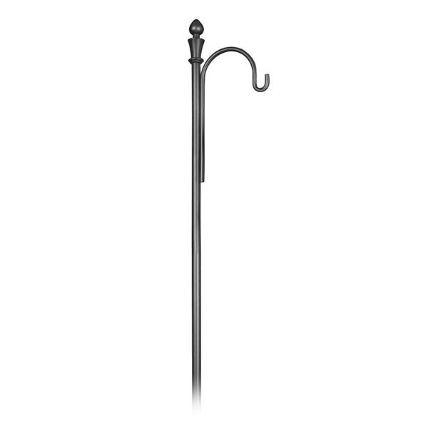 4' Adjustable Black Shepherd's Hook