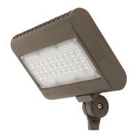 Feit Electric 50 watt 120/277 volt 5000K Daylight Outdoor Bronze  LED Flood Light