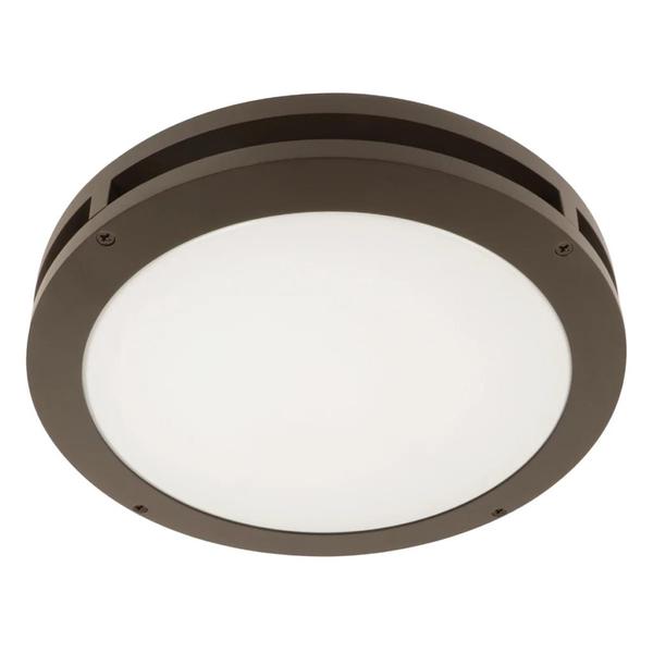 13" 32 watt120 volt 4000K Cool White Bronze LED Flush Mount Light Fixture