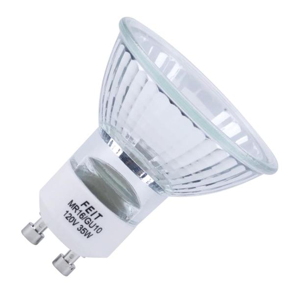 35 watt 120 volt MR16 Twist and Lock Base 2700K Warm White Halogen Light Bulb