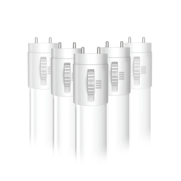 4' 20 watt T12 Medium Bi-Pin Base CCT Selectable LED Light Bulb