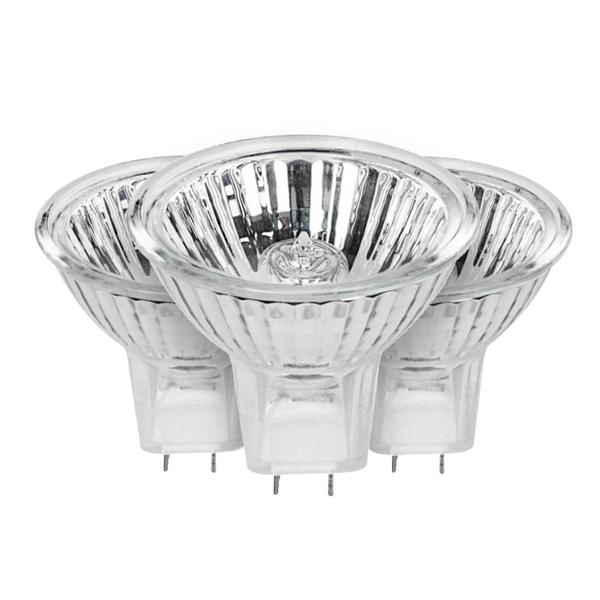 20 watt 12 volt MR16 Bi-Pin Base 3000K Natural White Halogen Light Bulb (3 Pack)