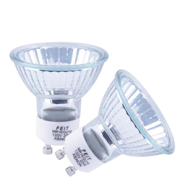 20 watt 120 volt MR16 Twist and Lock Base 3500K Neutral White Halogen Light Bulb (2 Pack)