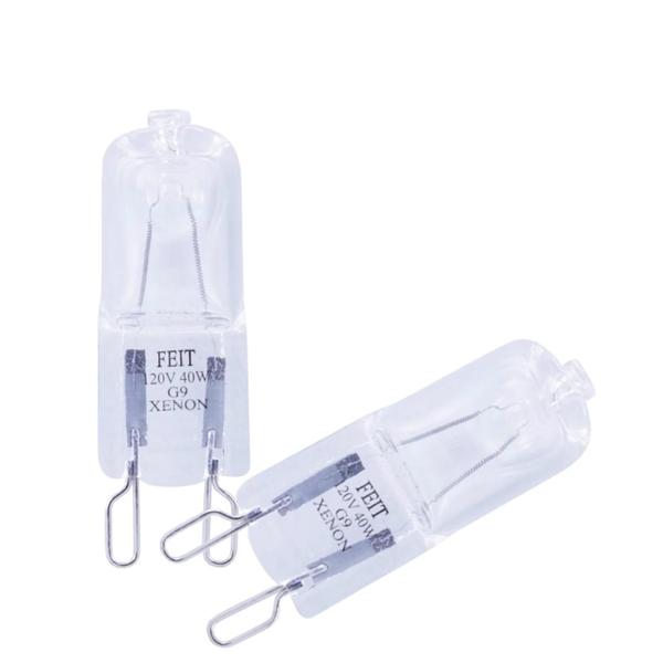 40 watt 120 volt T4 Bi-Pin Base 3000K Natural White Xenon Incandescent Light Bulb (2 Pack)