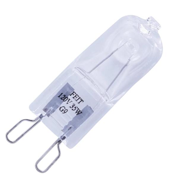 35 watt 120 volt T4 Bi-Pin Base 3000K Natural White Halogen Light Bulb