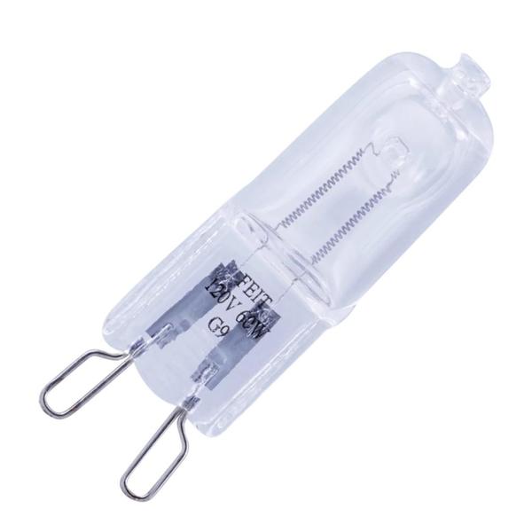 60 watt 120 volt T4 Bi-Pin Base 3000K Natural White Halogen Light Bulb