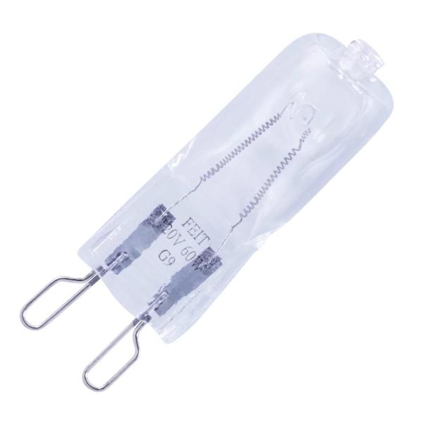 60 watt 120 volt T4 Bi-Pin Base 3000K Natural White Halogen Light Bulb