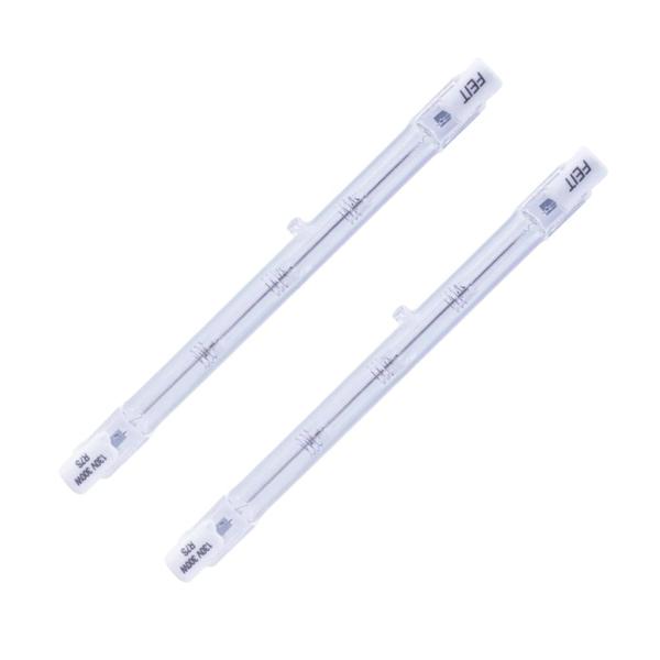 300 watt 130 volt T3 Recessed Single Contact Base 3000K Natural White Halogen Light Bulb (2 Pack)