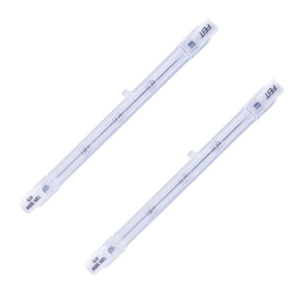 300 watt 130 volt T3 Recessed Single Contact Base 3000K Natural White Halogen Light Bulb (2 Pack)