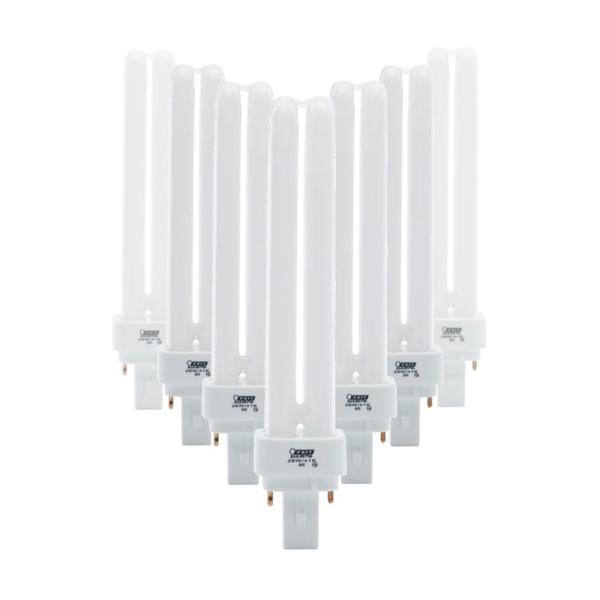 26 watt 120 volt PLD 2-Pin Base - 4100K - Cool White Compact Fluorescent Light Bulb (10 Pack)