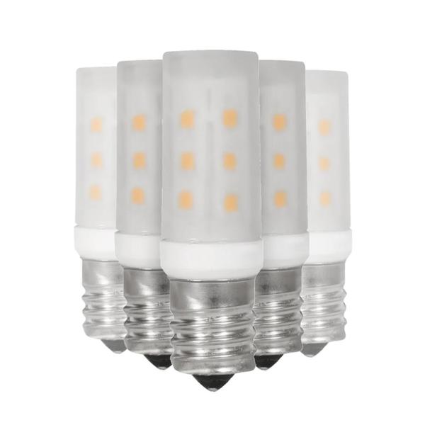 3 watt 120 volt T8 Intermediate Screw Base 3000K Natural White LED Light Bulb (6 Pack)