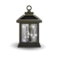 Feit Electric 3000K Natural White Solar Powered Square Fairy Lantern