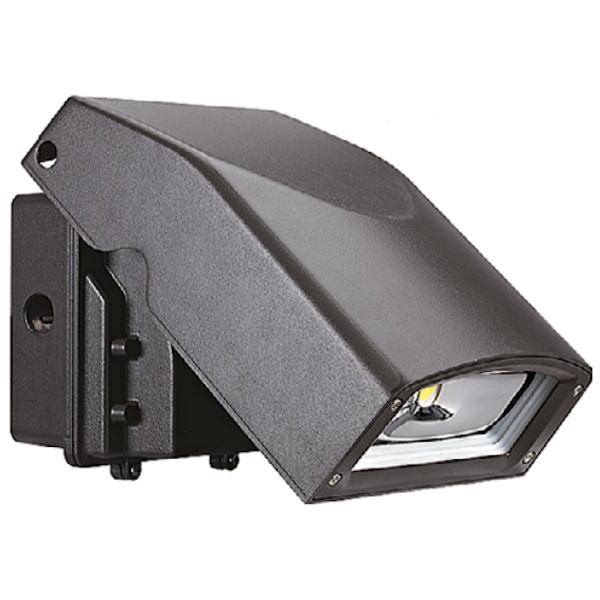 30 watt 120/277 volt 5000K Daylight Dark Bronze Adjustable LED Wall Pack 