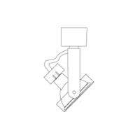 50 watt 12 volt White Gimbal Light Fixture