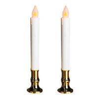 Gerson White Gold Base Unscented Candolier (2 Pack)