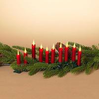 View 4.1" Red Remote Control LED Candles (10 pack)